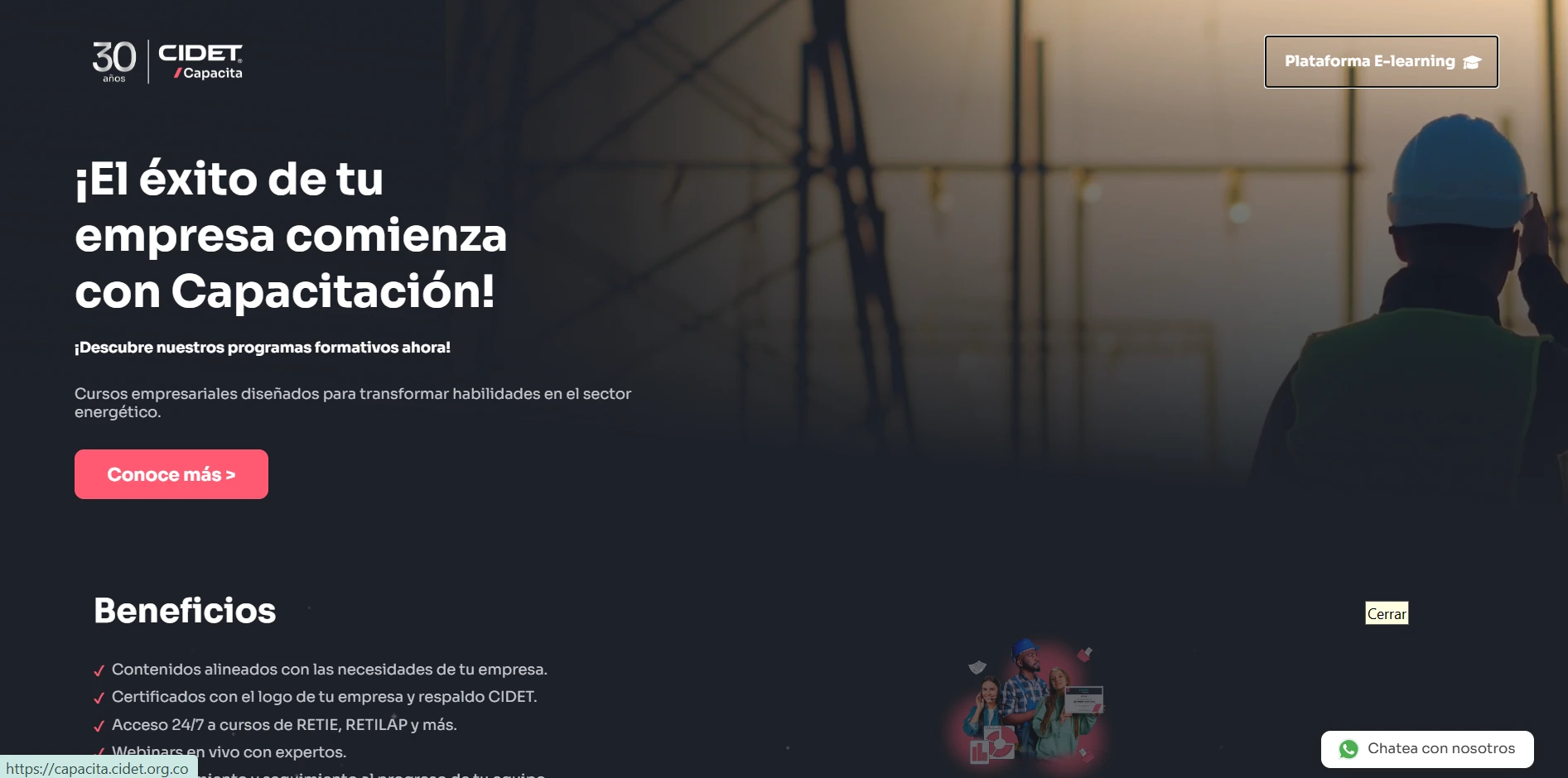 Vista previa del Proyecto Landing Page Empresas